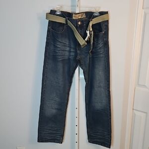 Red Snap RS Men’s Jeans 34x31 – Y2K Back Pockets – Dark Wash – 100% Cotton – NWT